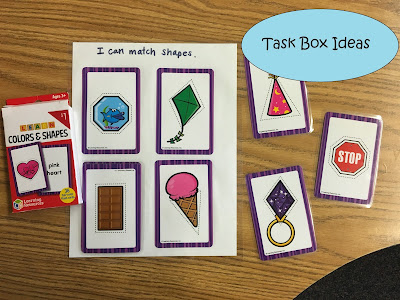 Quick and easy task box ideas for special education