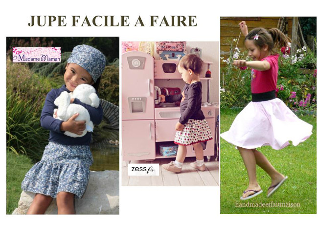 Patron Couture Pour Jupe Fillette - Tuto Jupette Enfant