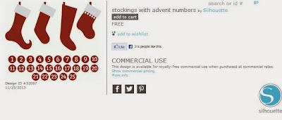 free advent calendar for silhouette