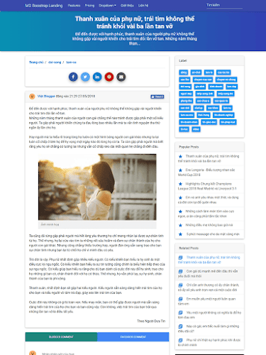 Material Design Bootstrap Landing Page Template