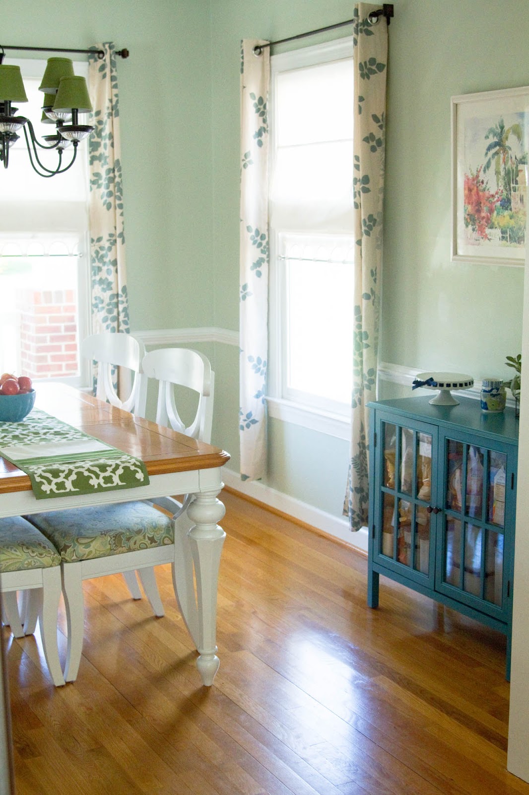 Little Bits of Home: Dining Room Progress: Curtains + Storage