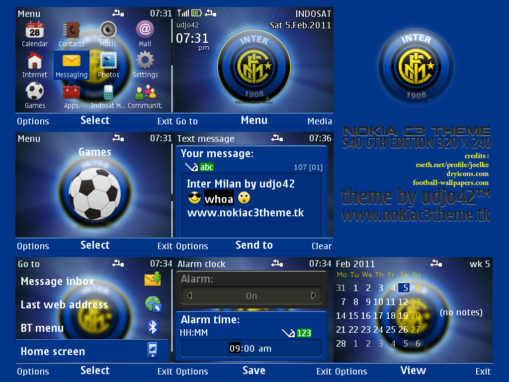 Inter Milan - Nokia C3 Theme