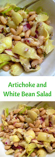 Artichoke and White Bean Salad: A light and refreshing salad with flavors that POP!  Perfect for a potluck or summer alfresco dinner.  Slice of Southern