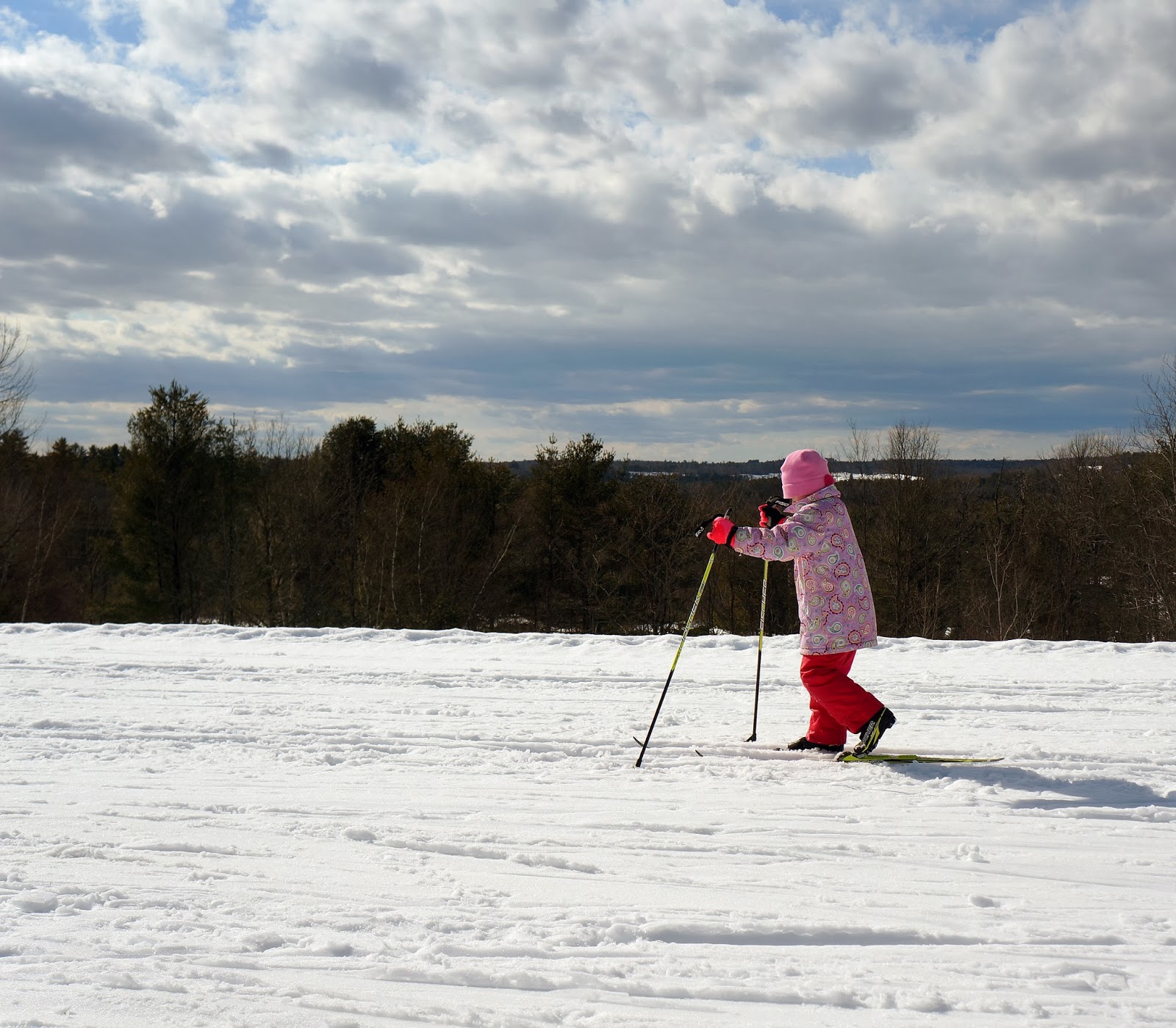 The Little Legers Cross Country Skiing at Pineland Farms