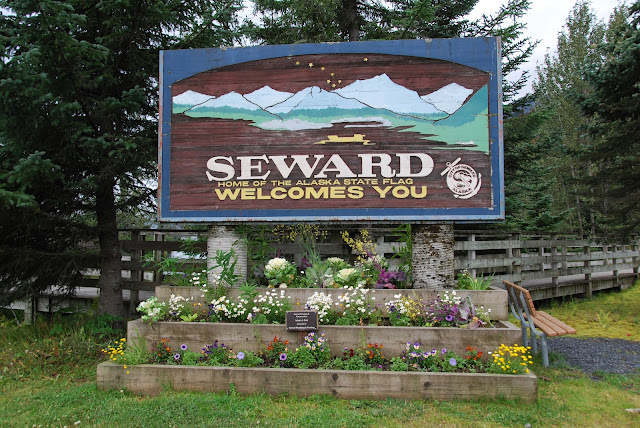 Seward Welcome Sign