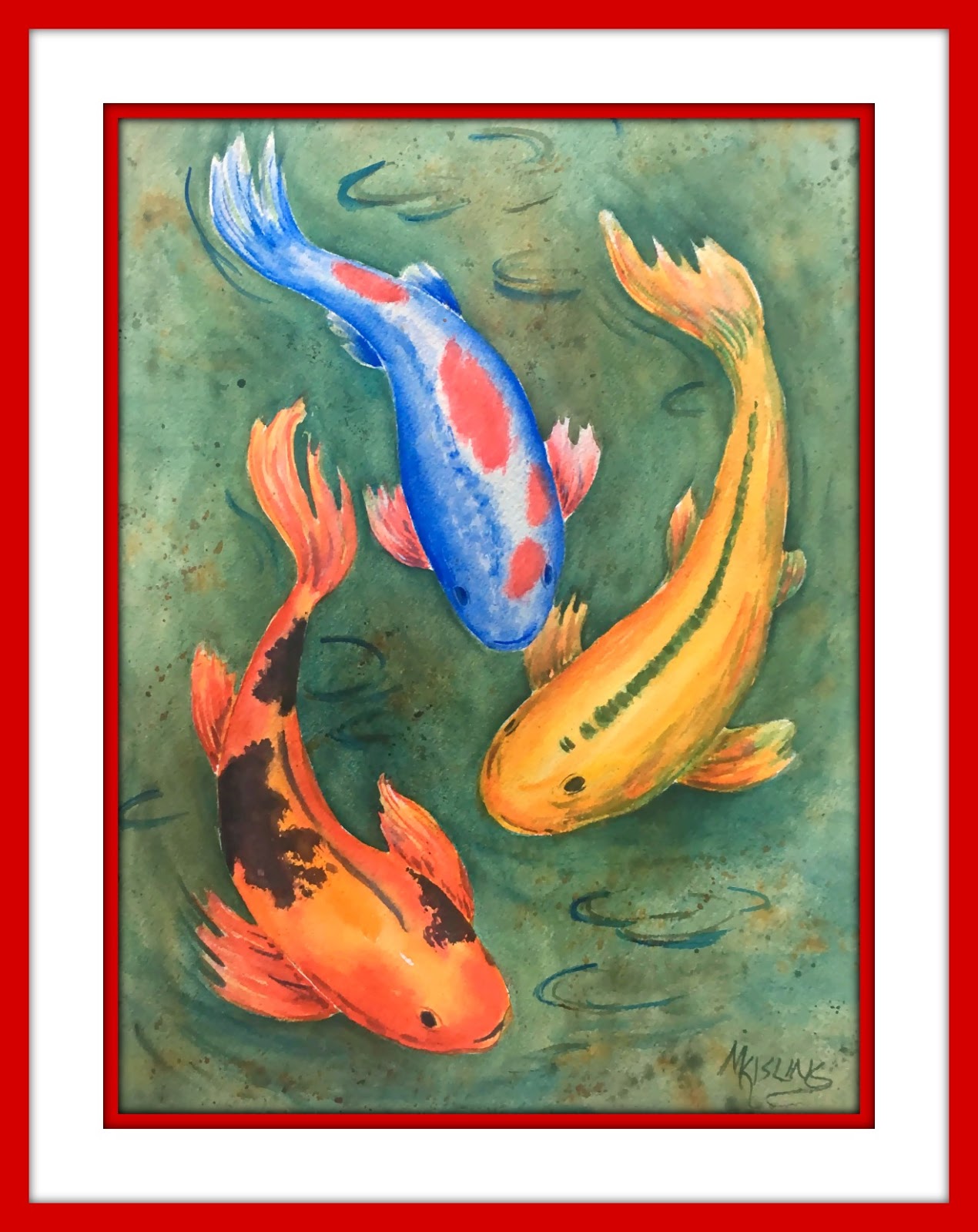 Martha Kisling Art With Heart Painting Koi Three Ways!