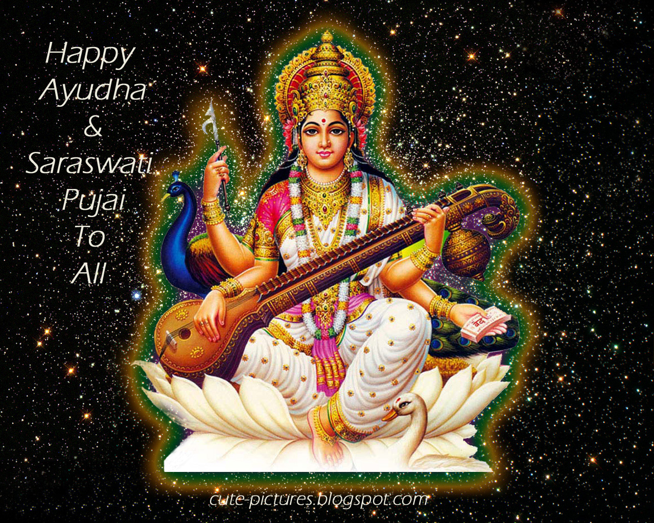 Happy Ayudha & Saraswati Puja 2018 greetings Ayudha & Saraswati