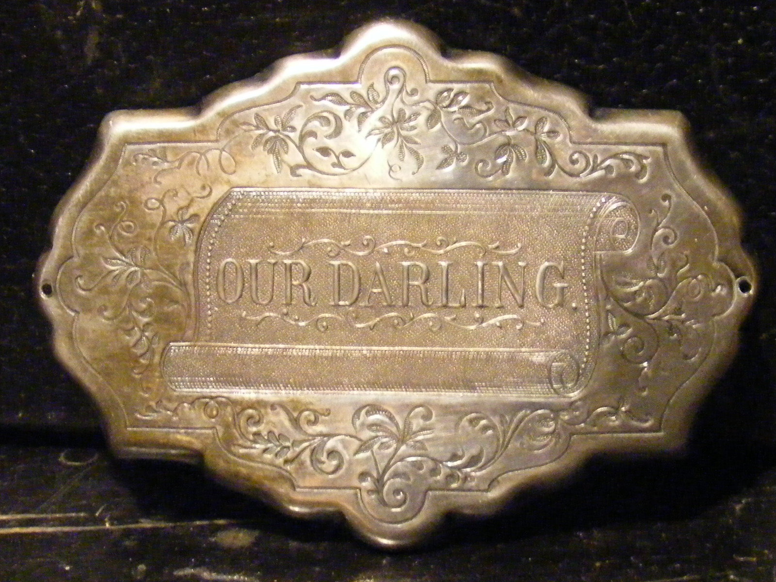 The Victorian Mourning Blog Our Darling Coffin Plate