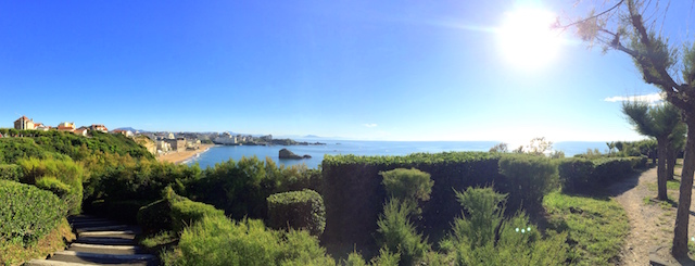 Panorama from the lighthouse in Biarritz