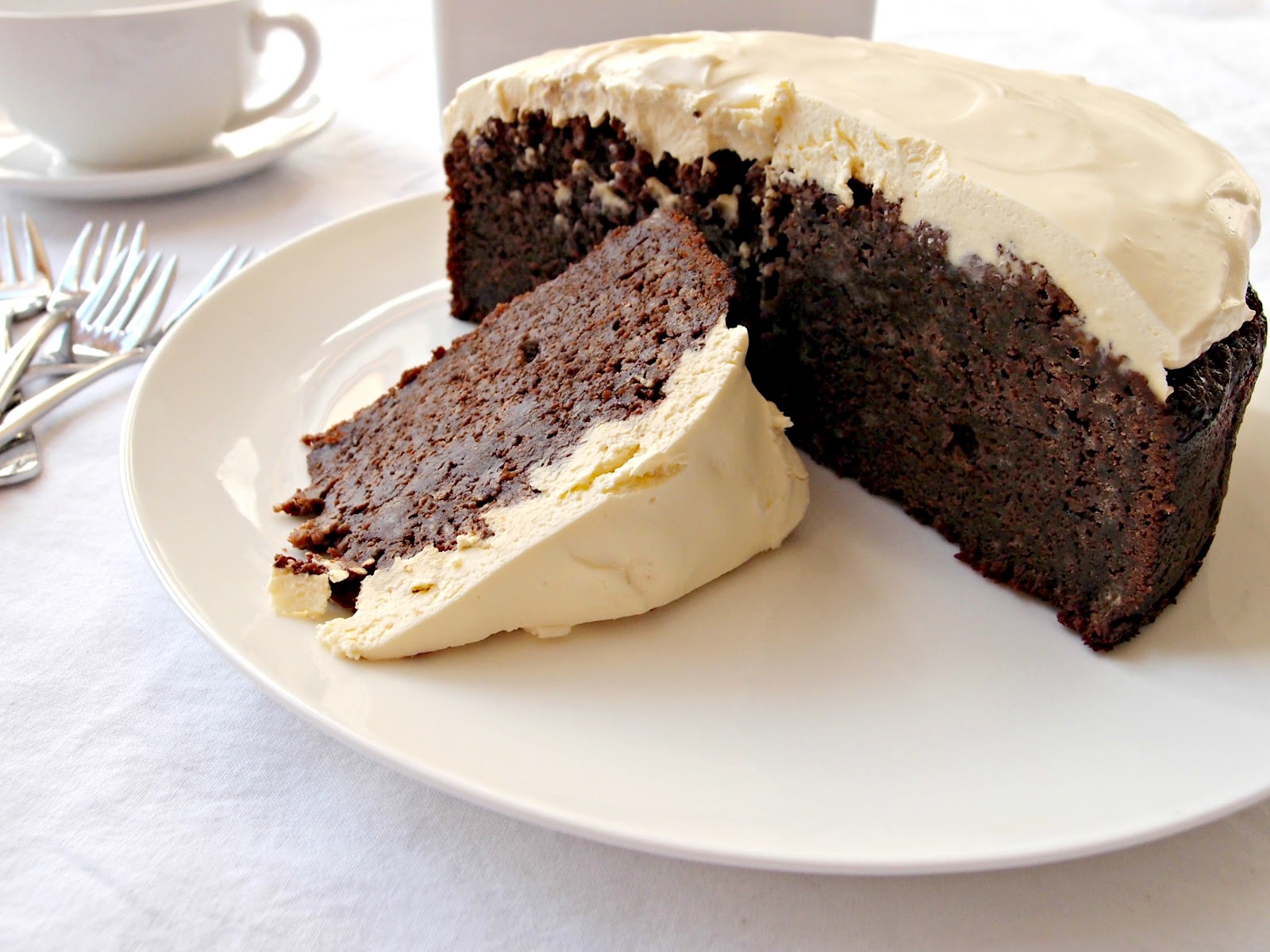 Chocolate Creme Fraiche Cake Topping Chocolate Creme Fraiche Cake Topping