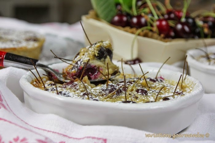 Variations Gourmandes Petits Clafoutis Aux Cerises Legers Et Gourmands Huile D Olive Petit Epeautre Mais