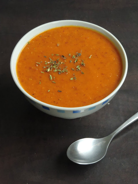 Vegan Tomato & Moongdal Soup