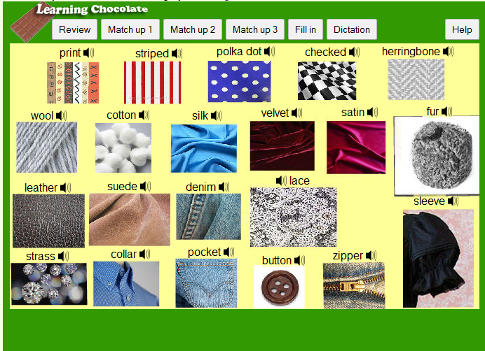 Clothing - Patterns and Material, English in Vancouver: Clothing - Patterns...