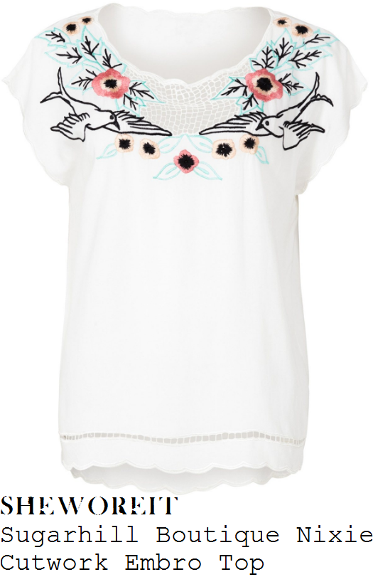 lisa-faulkner-sugarhill-boutique-nixie-white-black-pink-aqua-yellow-bird-and-floral-embroidery-detail-cutwork-top