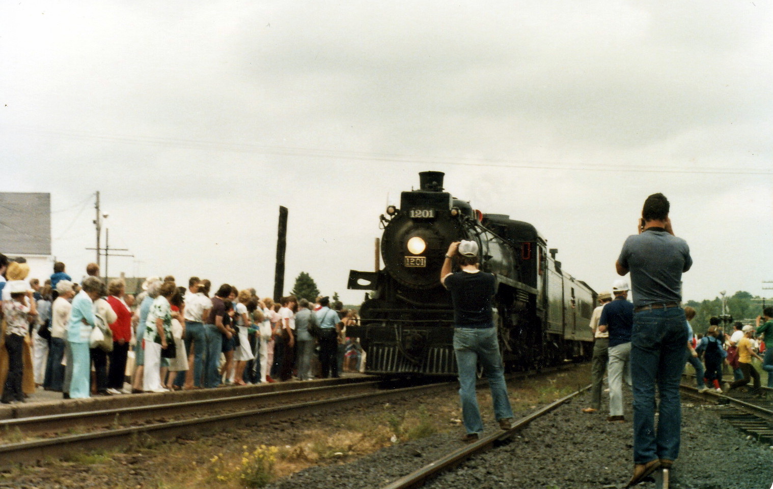 Railway PhotoBlog CNR 1201 Steam Train Pictures from 1982 South River Ontario Canada