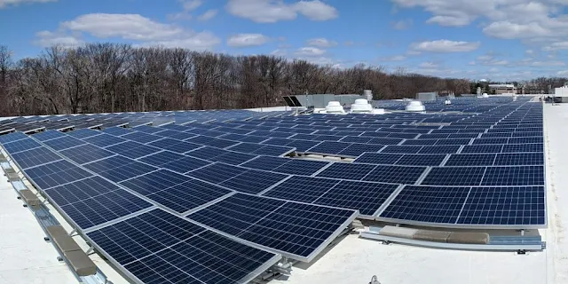 Image Attribute: Newly installed solar arrays at Unilever North America's HQ Englewood Cliffs, N.J.