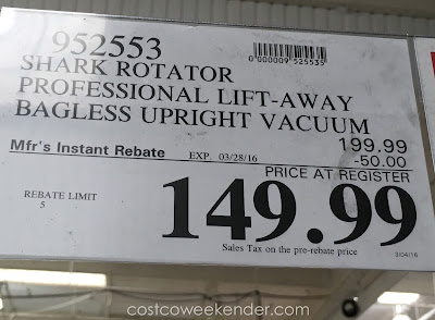 Deal for the Shark Rotator Professional Lift-Away Bagless Upright Vacuum at Costco