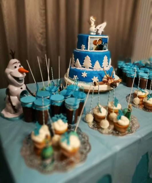 Sweet Table ispirata al film d' animazione Frozen