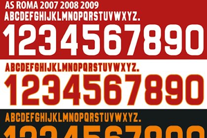 Font Vector As Roma 2007 / 2008