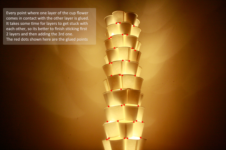 Awesome Diy And Craft: 12.Recycle Paper Cups Tower Lamps Tutorials