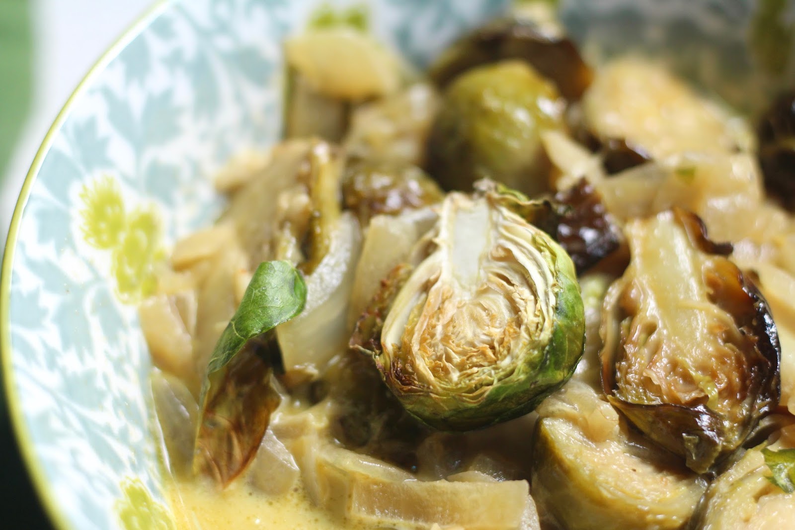 Roasted Brussels Sprouts Garlic Cream Soup Diary of a Mad Hausfrau