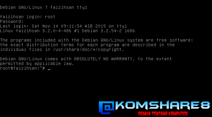 Debian root. Debian root