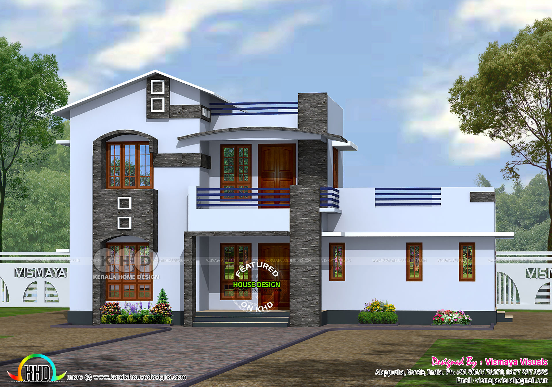  House  plan  suit for east  and south facing  land Kerala  