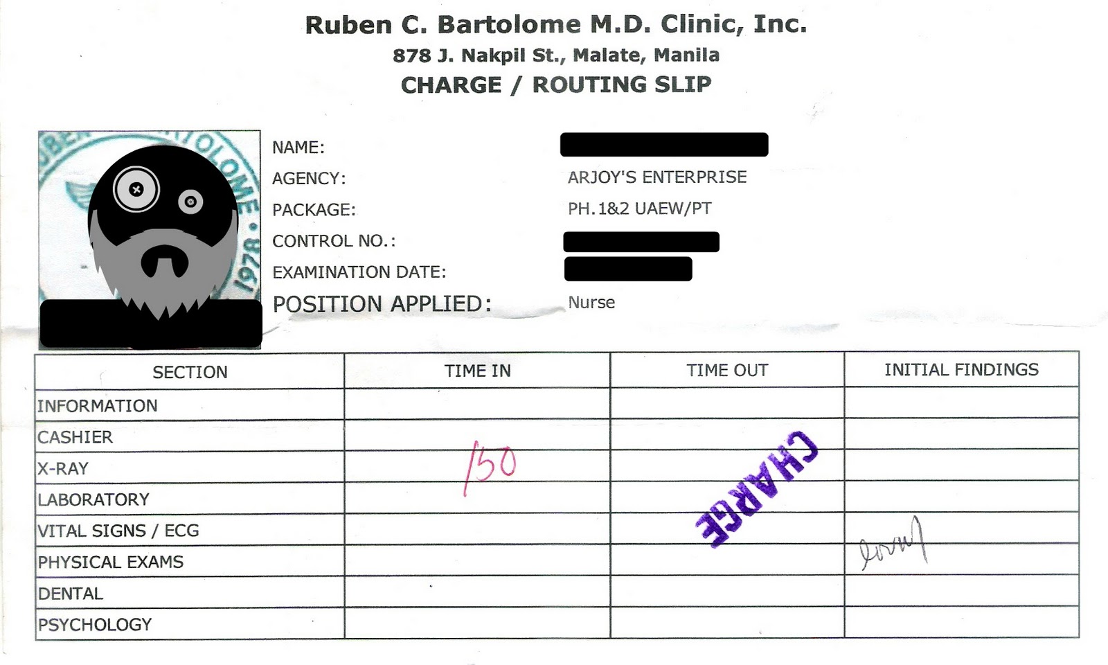 Lady Stapler: Referral Slip