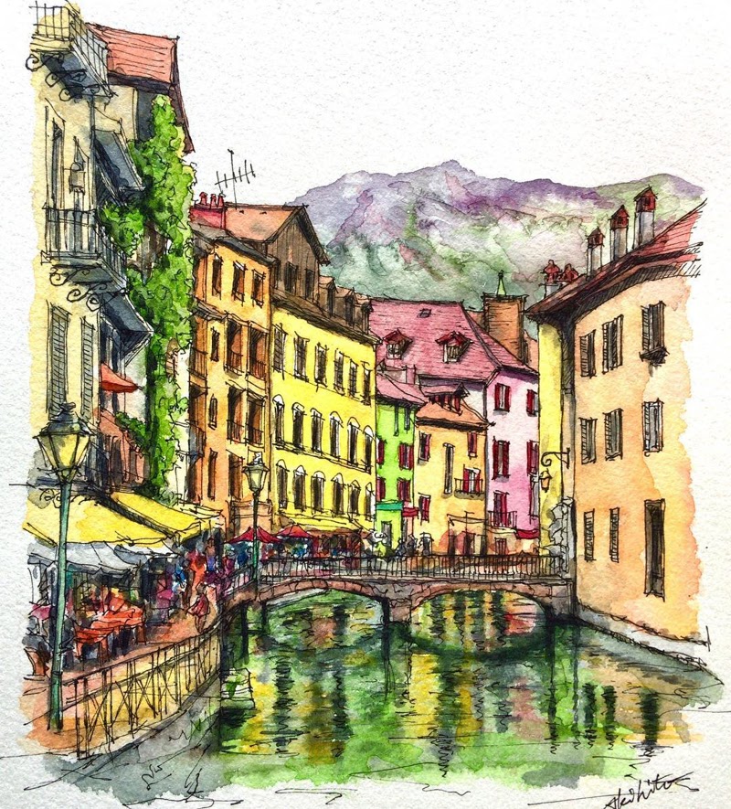 Beautiful Watercolor Paintings by Akihito Horigome from Tokyo, Japan. Beautiful Watercolor Paintings by Akihito Horigome from Tokyo, Japan.