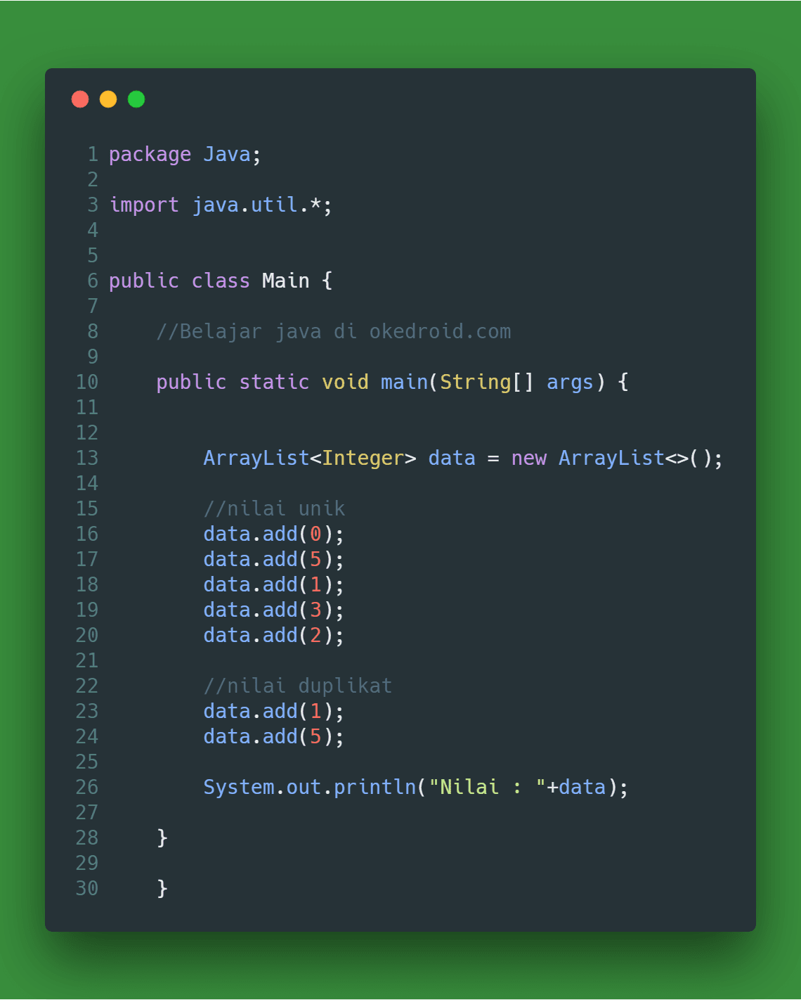 Belajar Mengenal Teladan Penggunaan Hashset Di Kegiatan Java - Java ...
