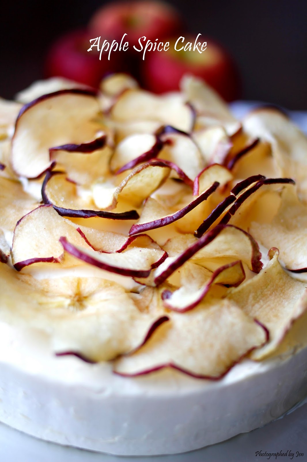 In Cookie Haven Apple Spice Cake with Rum Butter Cream