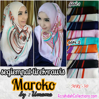 Jilbab Segi Empat Umama Scarf Marocco - www.azzahidahcollections.com