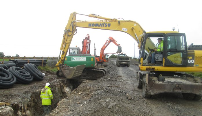 Ilustrasi pekerjaan drainase