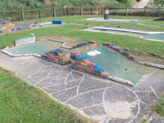 Crazy Golf at the Lakeside Boating Lake in Chapel St Leonards in Lincolnshire