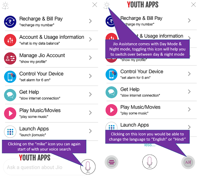 Jio Voice Assistant - My Jio App - A Great beginning in customer help