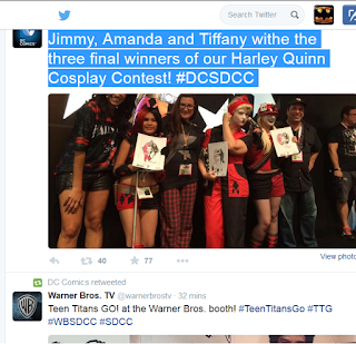 An image with the finalists of DC Comics Harley Quinn Cosplay Contest