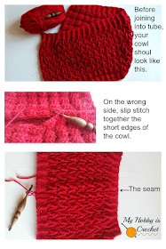 Sparkle Ruby Cowl - Free Crochet Pattern + Tutorial