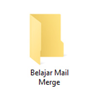 belajar mail merge