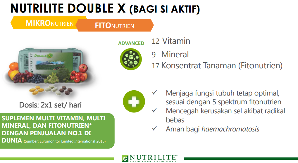 Nutrilite Double X Amway, Manfaat dan Keistimewaannya BUNDA RITA BLOG