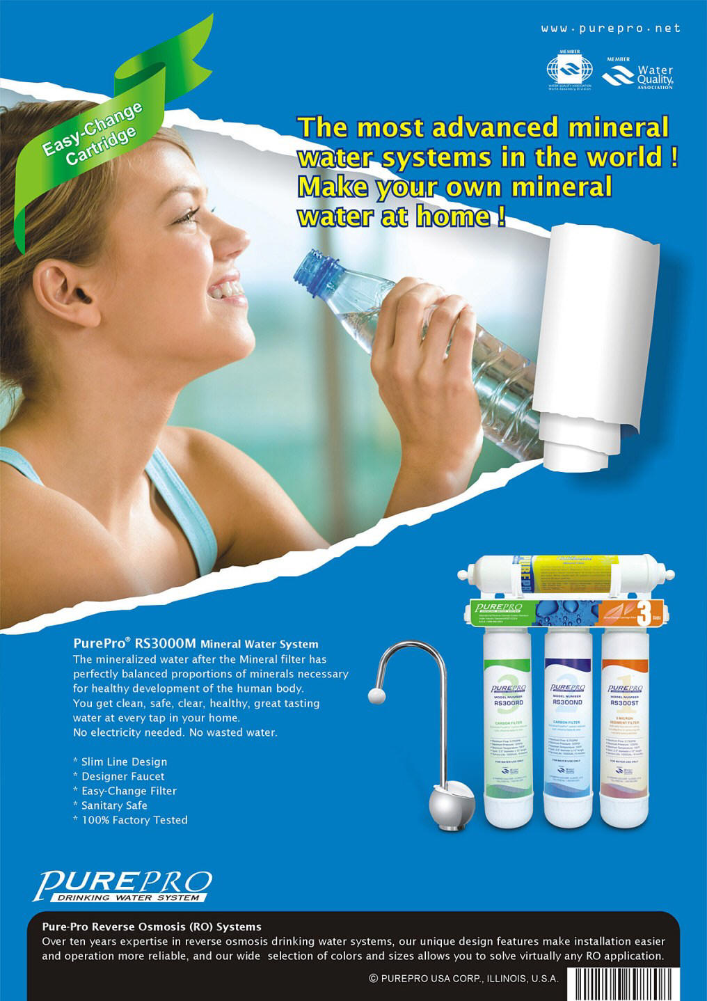 PurePro® RS3000M EasyChange Water Filtration System