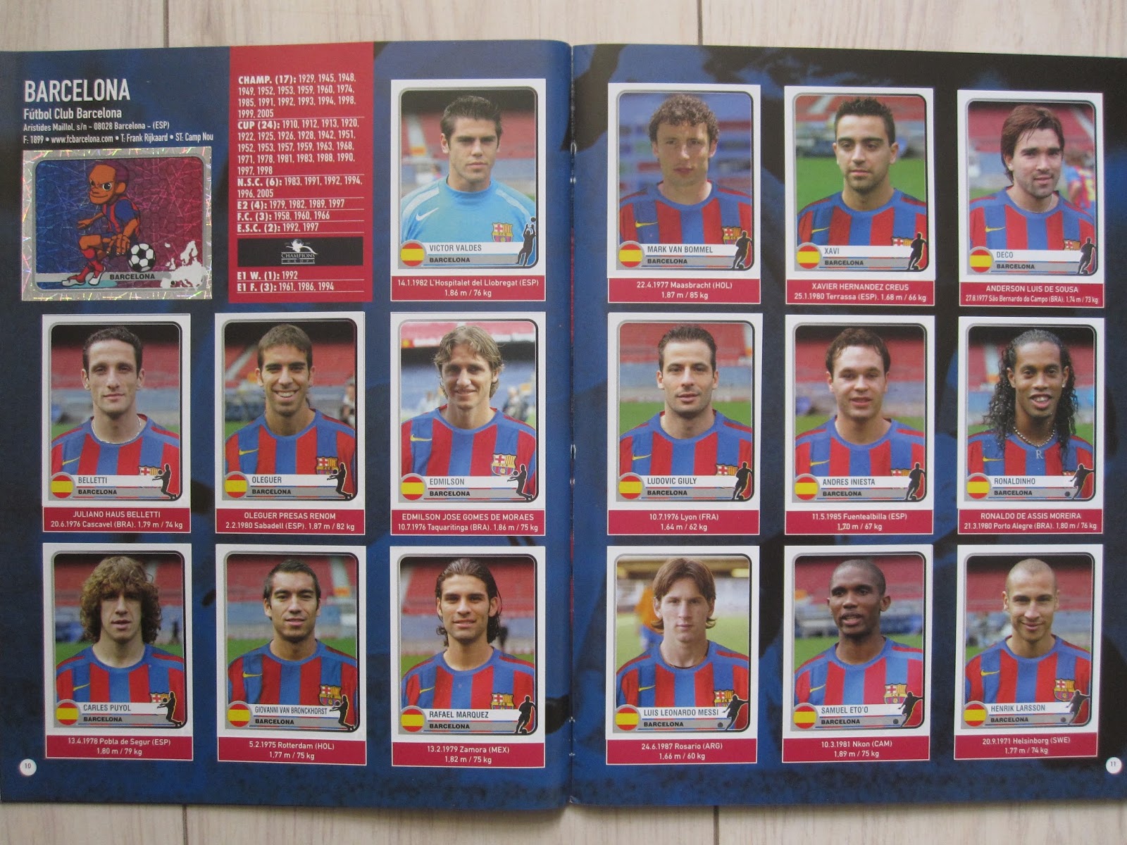 Only Good Stickers Panini Champions of Europe 19552005