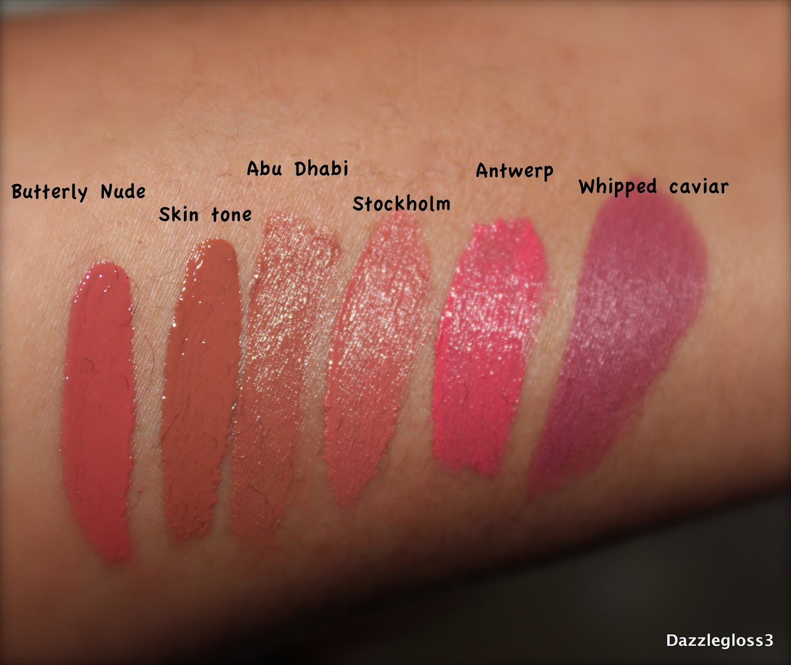 I will start with the order the swatches are in. 