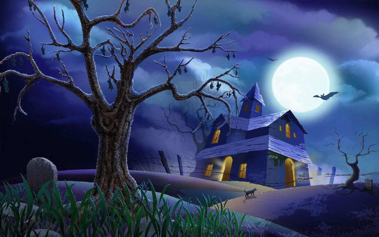 3D Halloween wallpaper