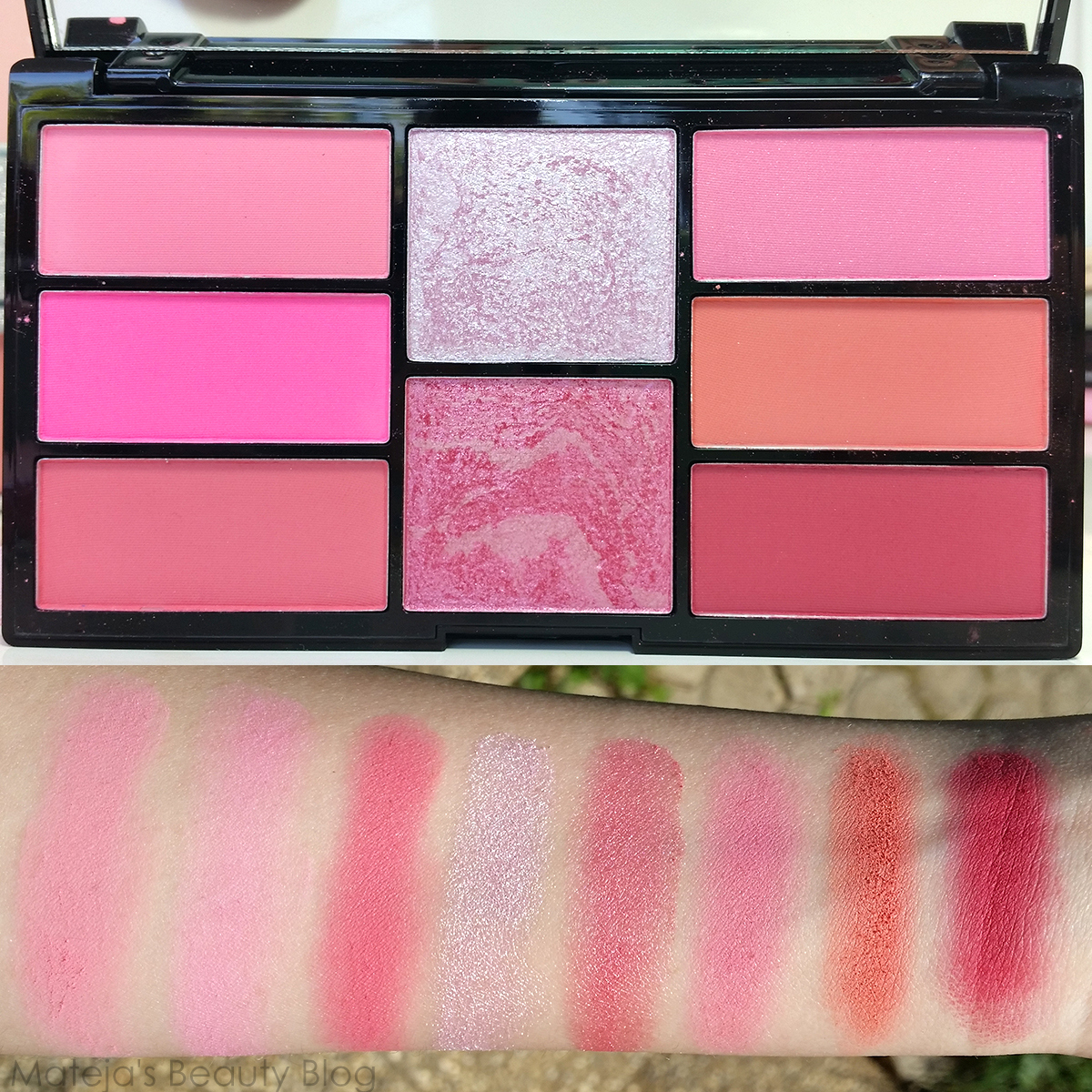 Freedom Pro Blush Palette Pink and Baked Mateja's Beauty Blog