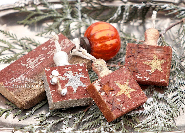 Scrap Wood Ornaments, Bliss-Ranch.com