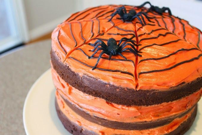 Trick-Or-Treat Oozy Chocolate Cake | Happy Halloween | Cate Renée