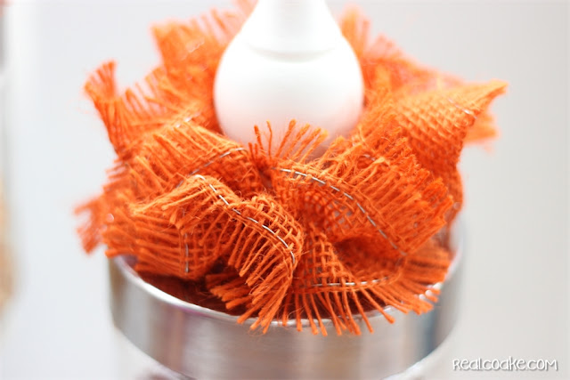 Using apothecary jars for fall decor ideas from realcoake.com Using apothecary jars for fall decor ideas from realcoake.com