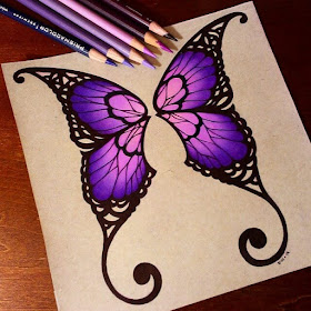 03-Butterfly-Wings-Danielle-Washington-Brightly-Colored-Pencil-Drawings-www-designstack-co