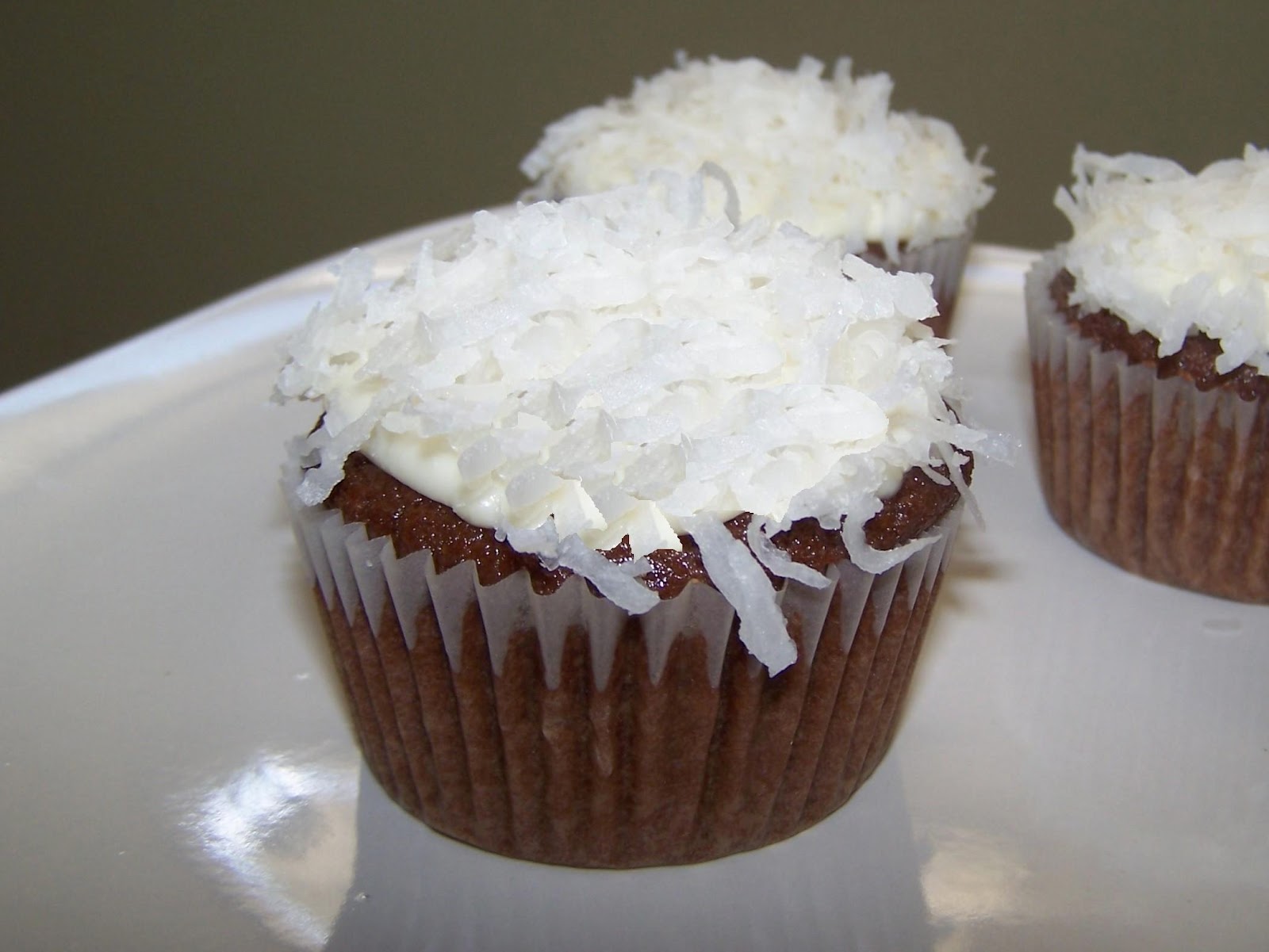 EZ Gluten Free Gluten Free Chocolate Cupcakes with Coconut Icing