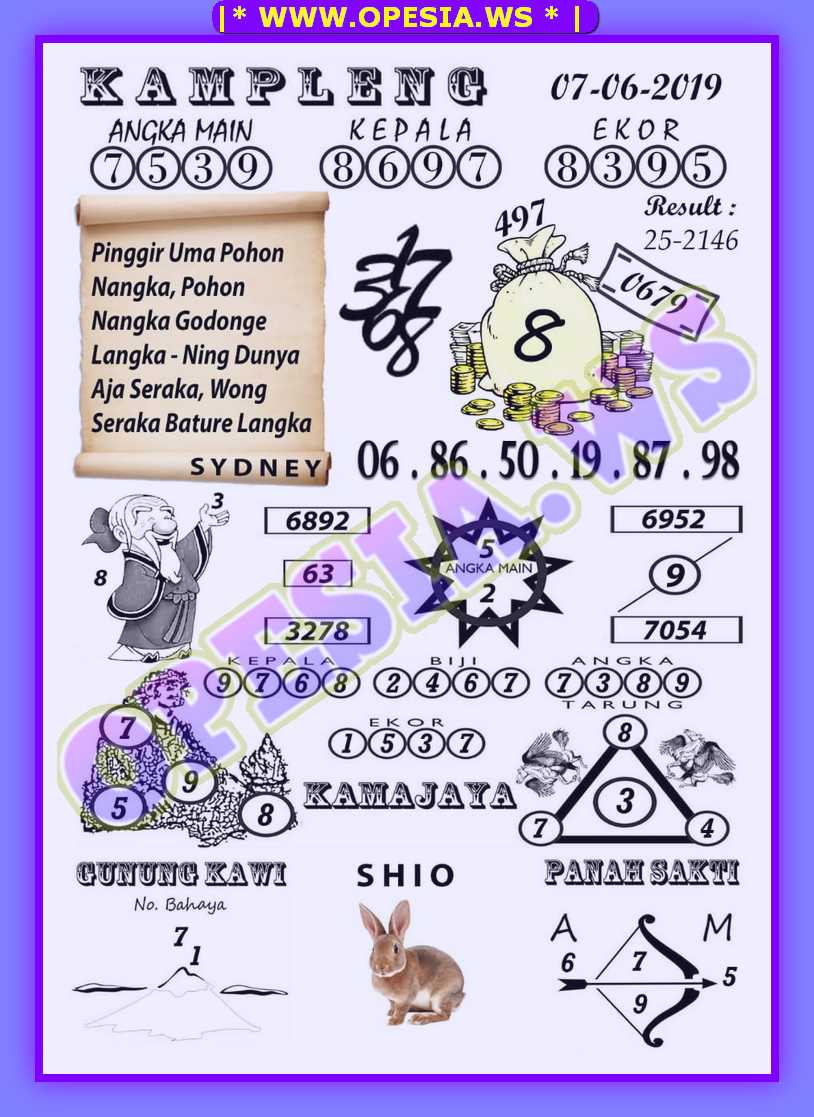 Forum syair sdy jumat 7 juni 2019 - ZONA CODE SYAIR SGP HK ...